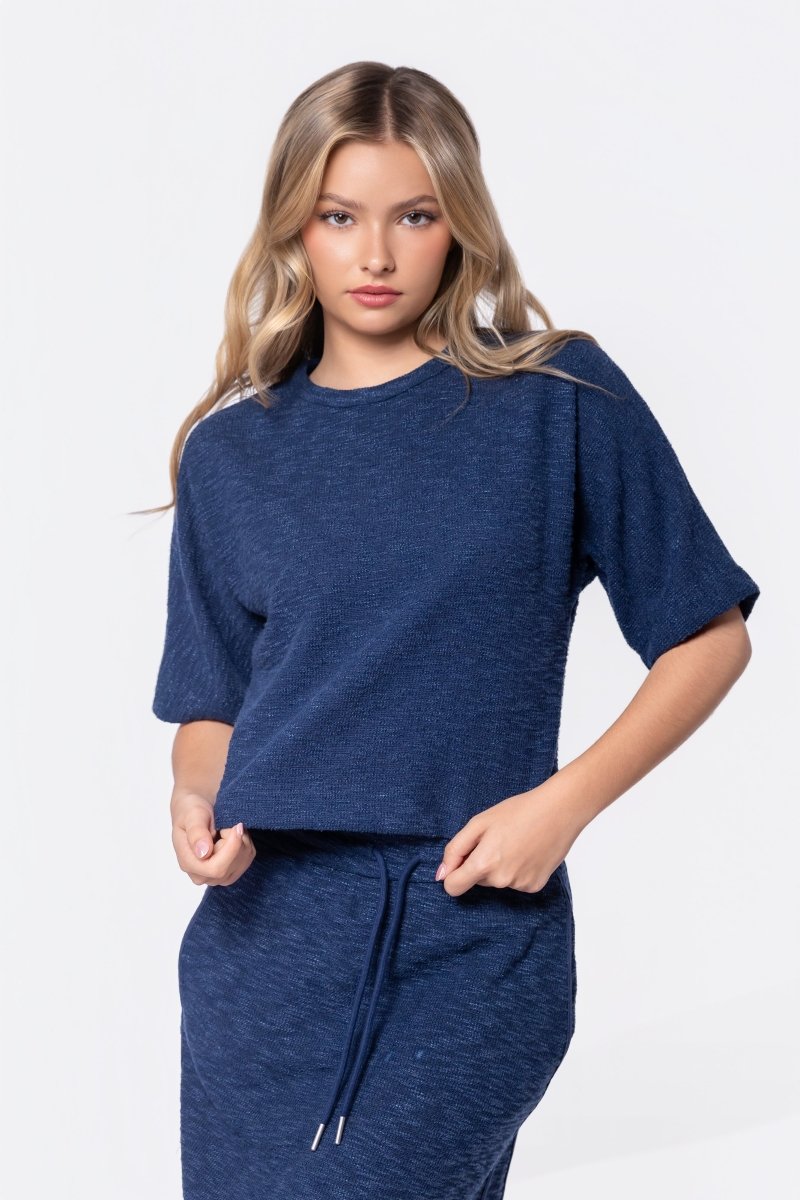 Malia Top (Navy) - Glamourous Grace