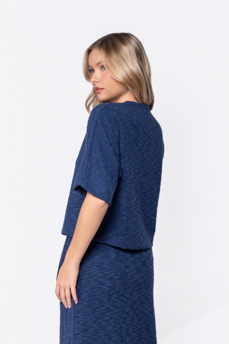 Malia Top (Navy) - Glamourous Grace
