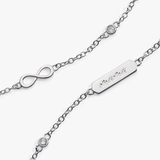 Mama Infinity Chain Double Strand Bracelet