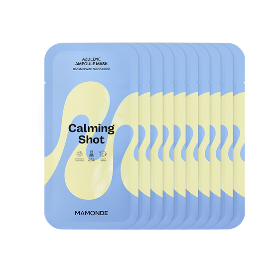Mamonde Calming Shot Azulene Ampoule Mask 23ml X 10ea - Glamourous Grace