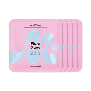 Mamonde Flora Glow Rose Marble Mask 36g X 5ea
