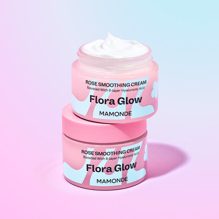 Mamonde Flora Glow Rose Smoothing Cream 50ml - Glamourous Grace