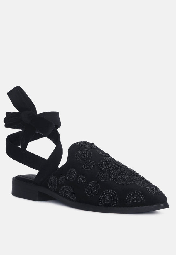 Mande Embroidered Mules - Glamourous Grace