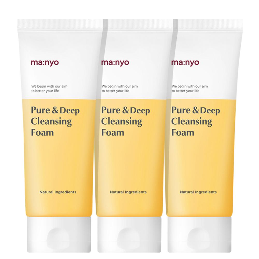 MANYO FACTORY Pure & Deep Cleansing Foam 100ml X 3ea - Glamourous Grace