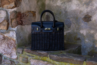 Margo Wicker Handbag- Solid Colors - Glamourous Grace