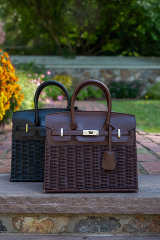 Margo Wicker Handbag- Solid Colors - Glamourous Grace