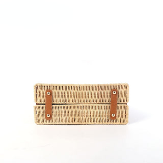 Margo Camel -  Wicker Handbag - Glamourous Grace