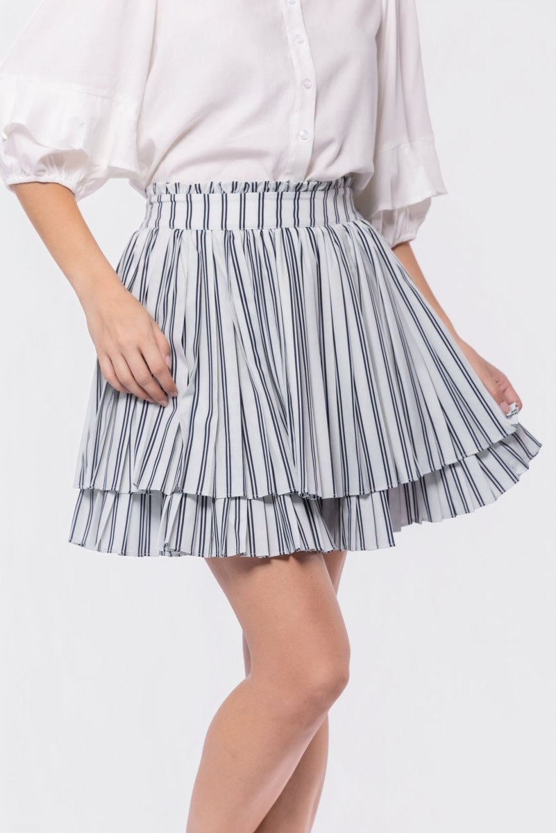 Maria Skirt (White/Black) - Glamourous Grace