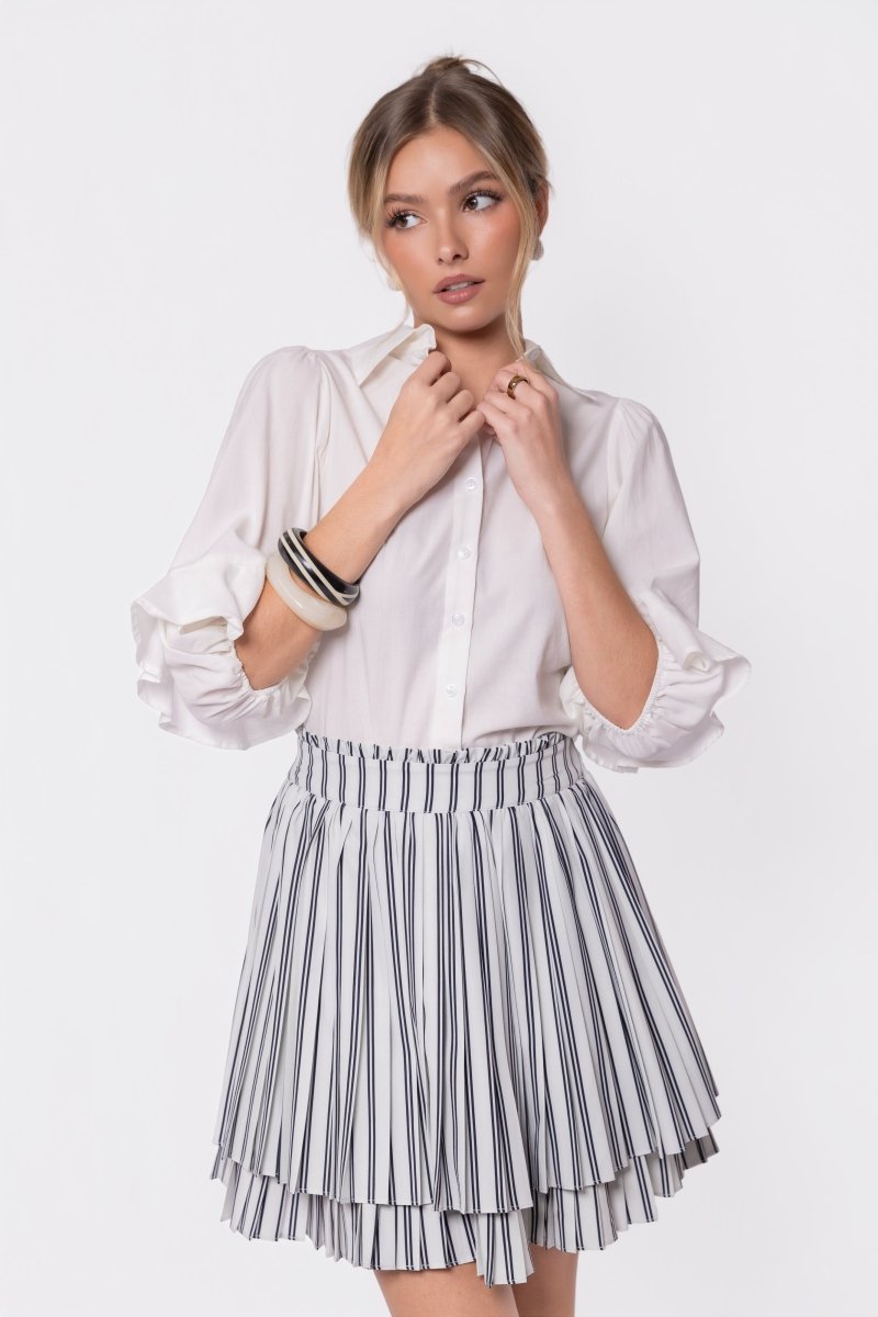 Maria Skirt (White/Black) - Glamourous Grace
