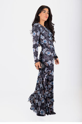 Mariella Dress (Black//Pattern)