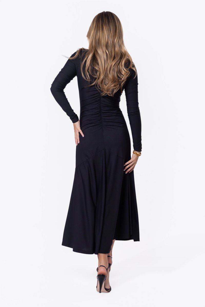 Mariella Dress (Black Solid) - Glamourous Grace