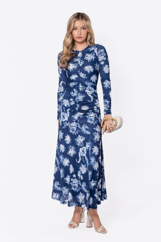 Mariella Dress (Blue Flower)
