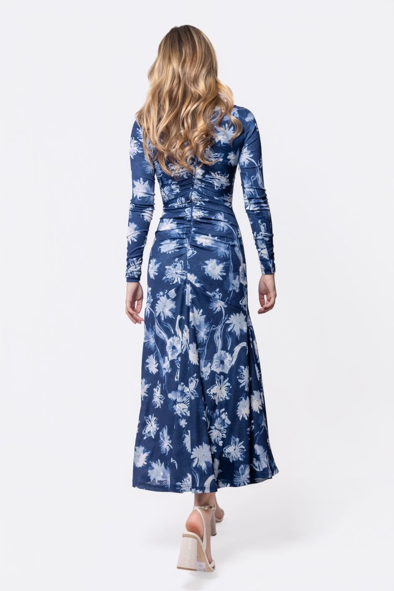 Mariella Dress (Blue Flower)