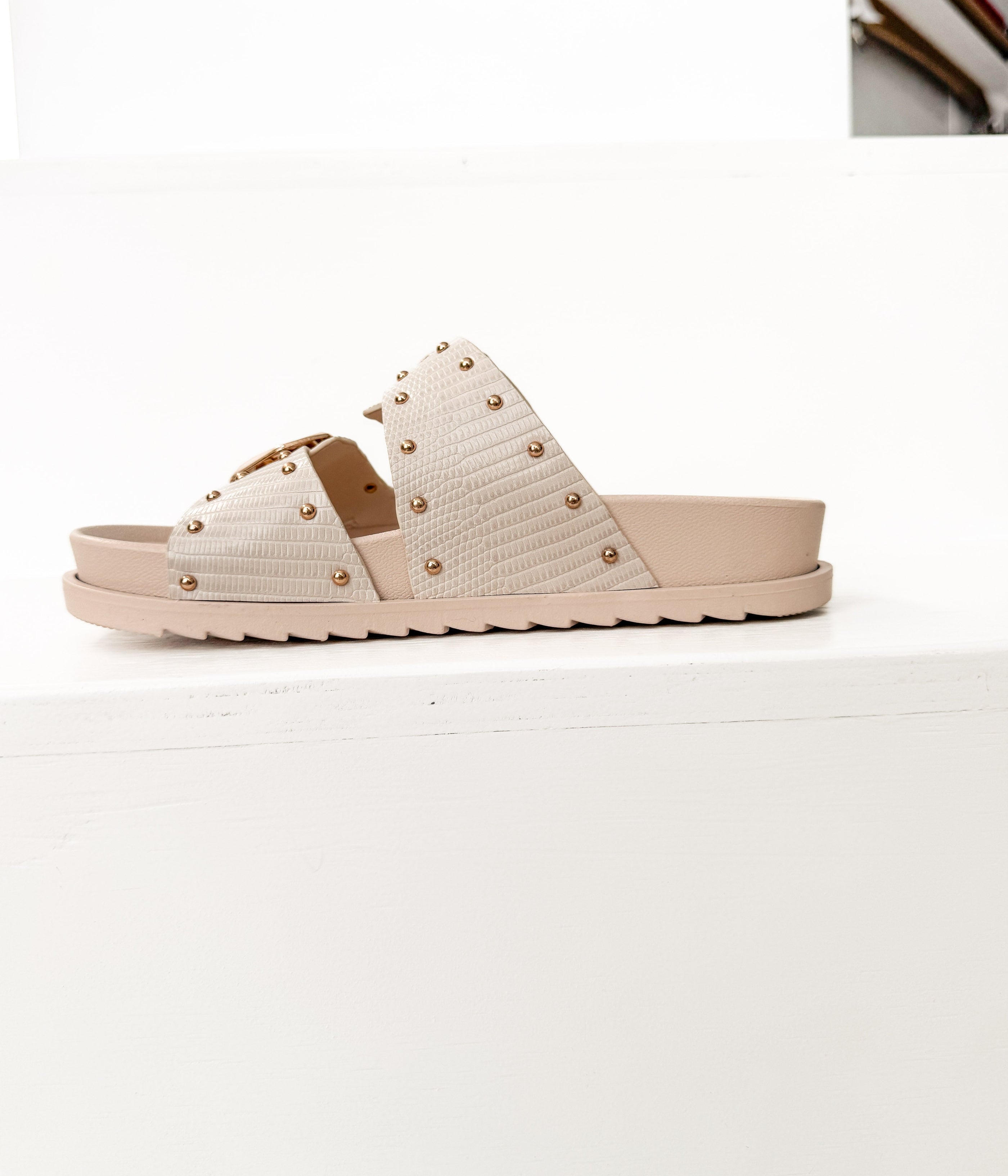Marigold Sandal in Cream - Glamourous Grace