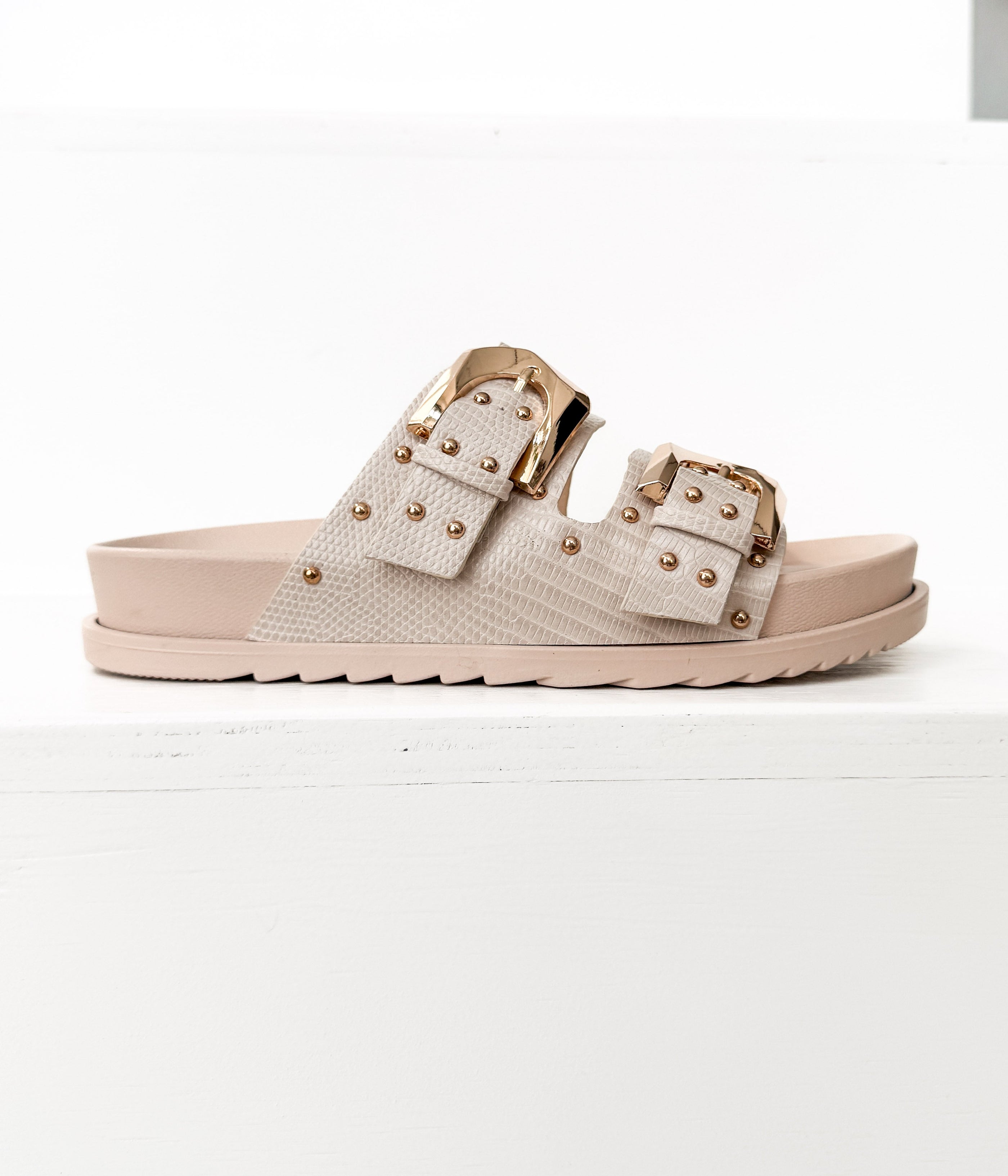 Marigold Sandal in Cream - Glamourous Grace