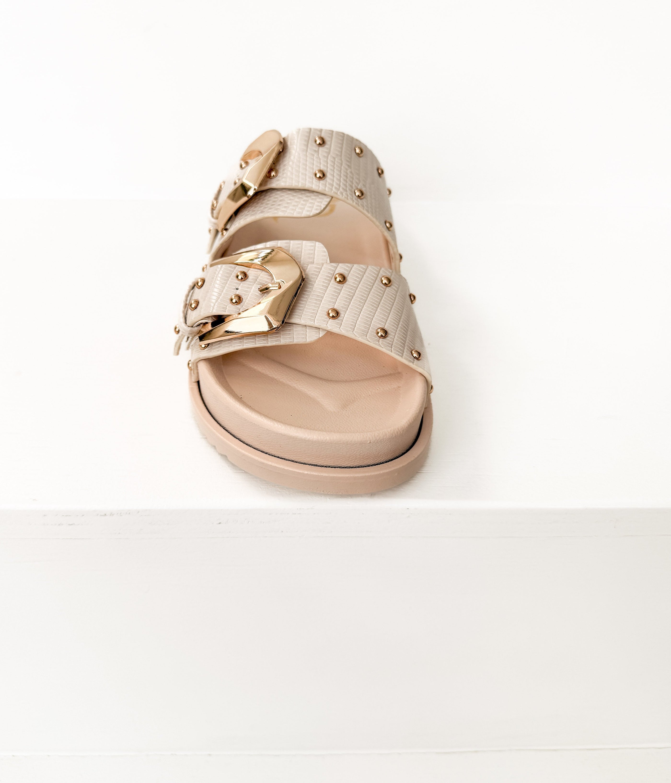 Marigold Sandal in Cream - Glamourous Grace