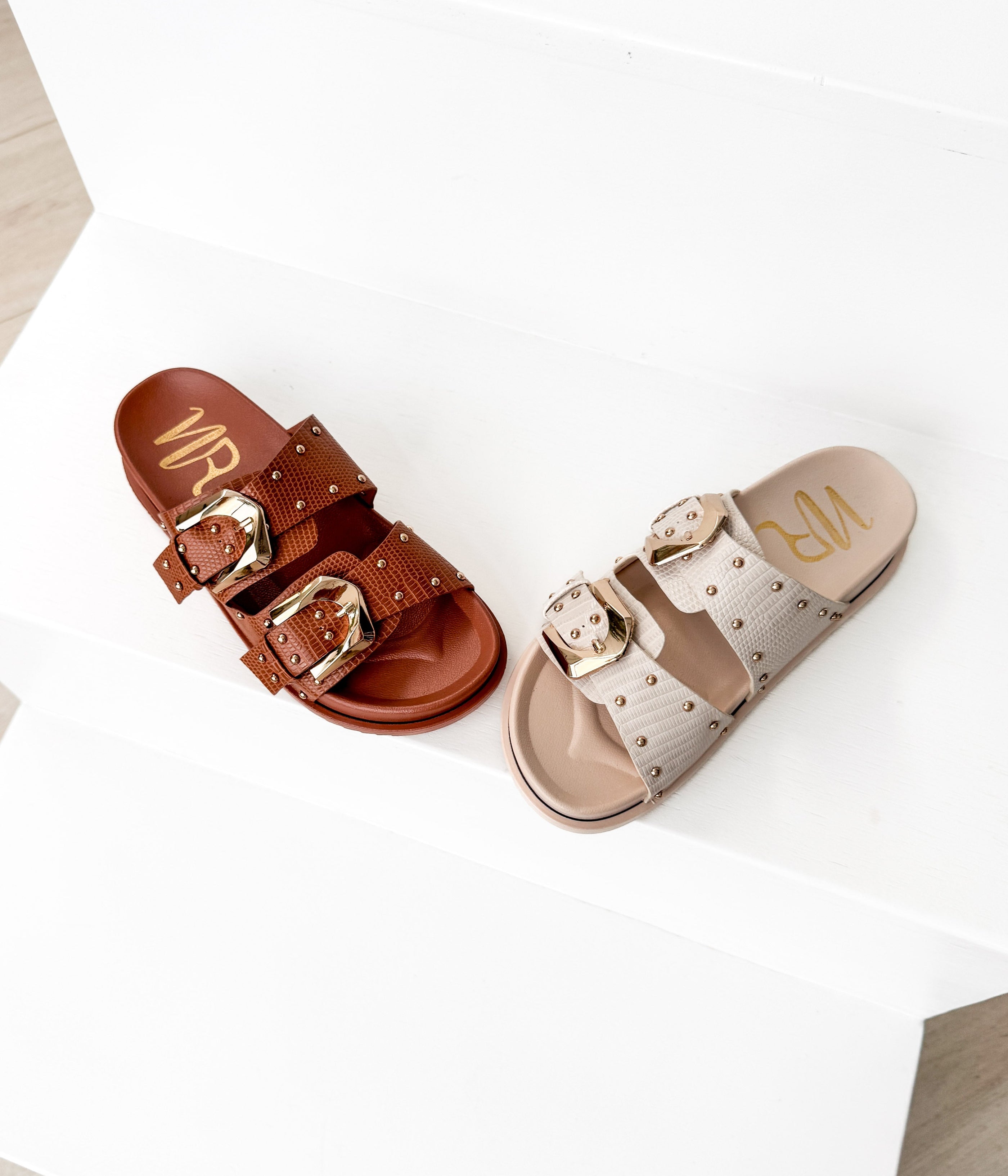 Marigold Sandal in Cognac - Glamourous Grace