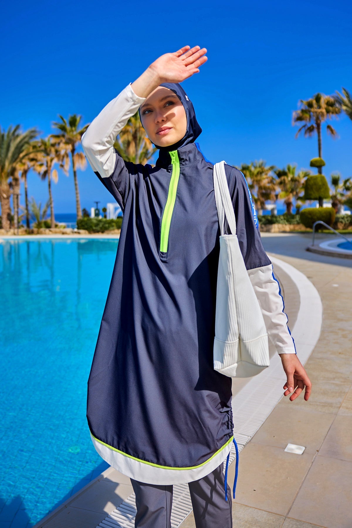 Fume Full Coverage Modest Swimwear Burkini Set M2514 - Glamourous Grace