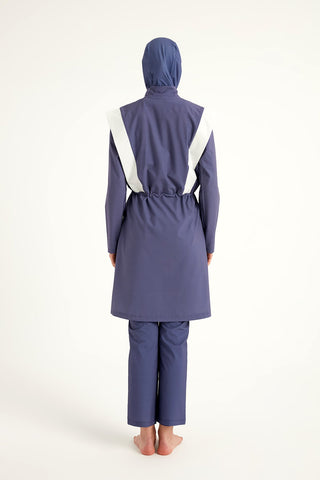 Marina Full Coverage Modest Swimsuit in Indigo - M2526-2