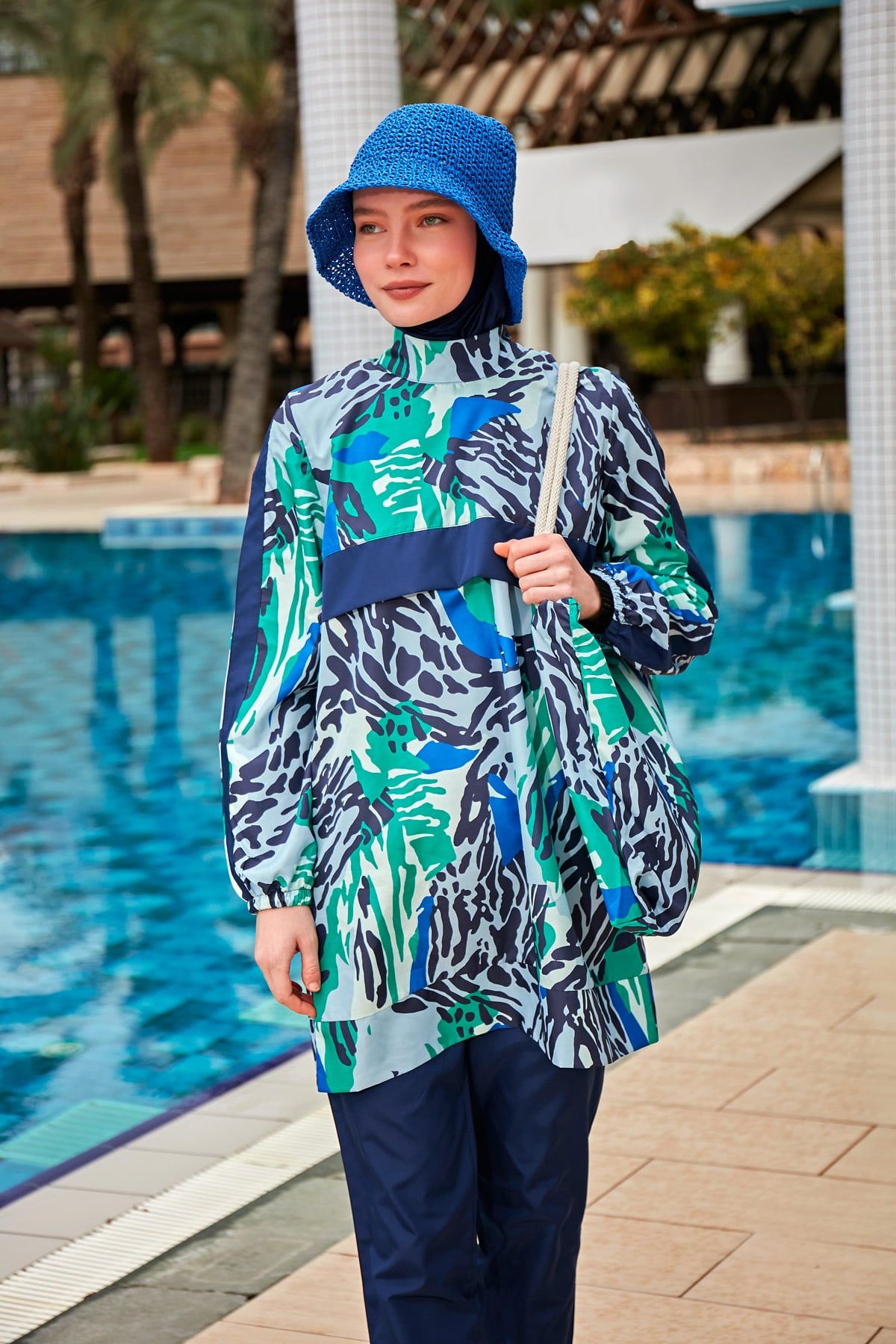 Colourful Burkini Modest Swimwear R2408 - Glamourous Grace