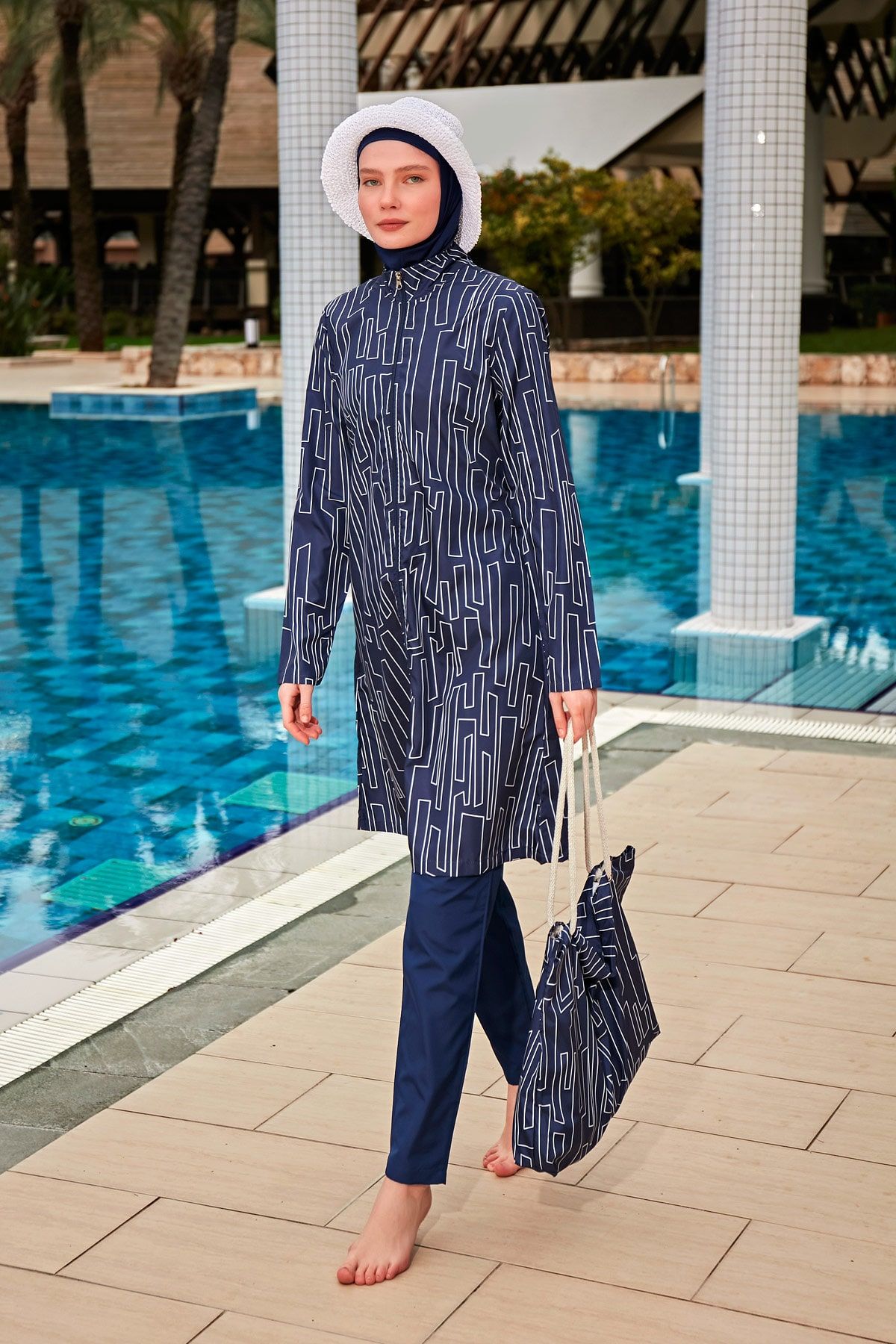 Colourful Burkini Modest Swimwear R2402 - Glamourous Grace
