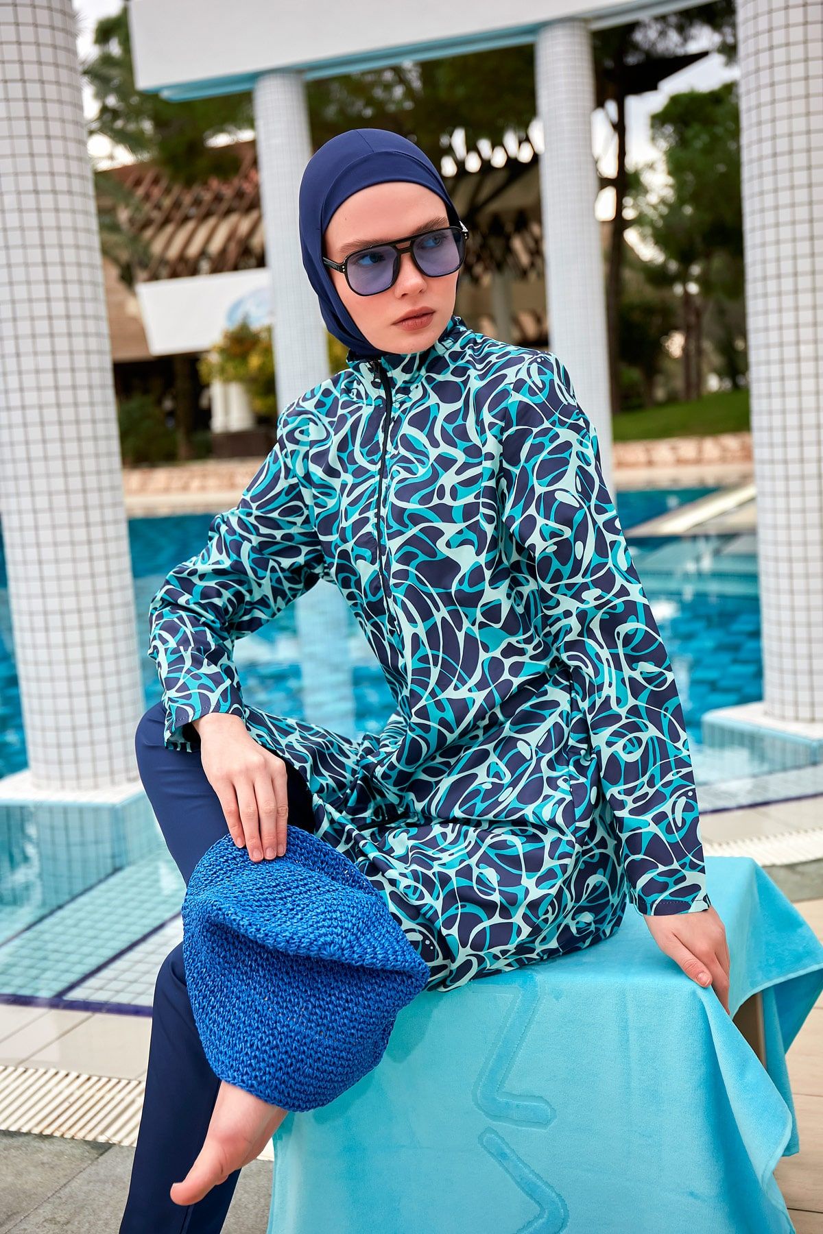 Colourful Burkini Modest Swimwear R2404 - Glamourous Grace