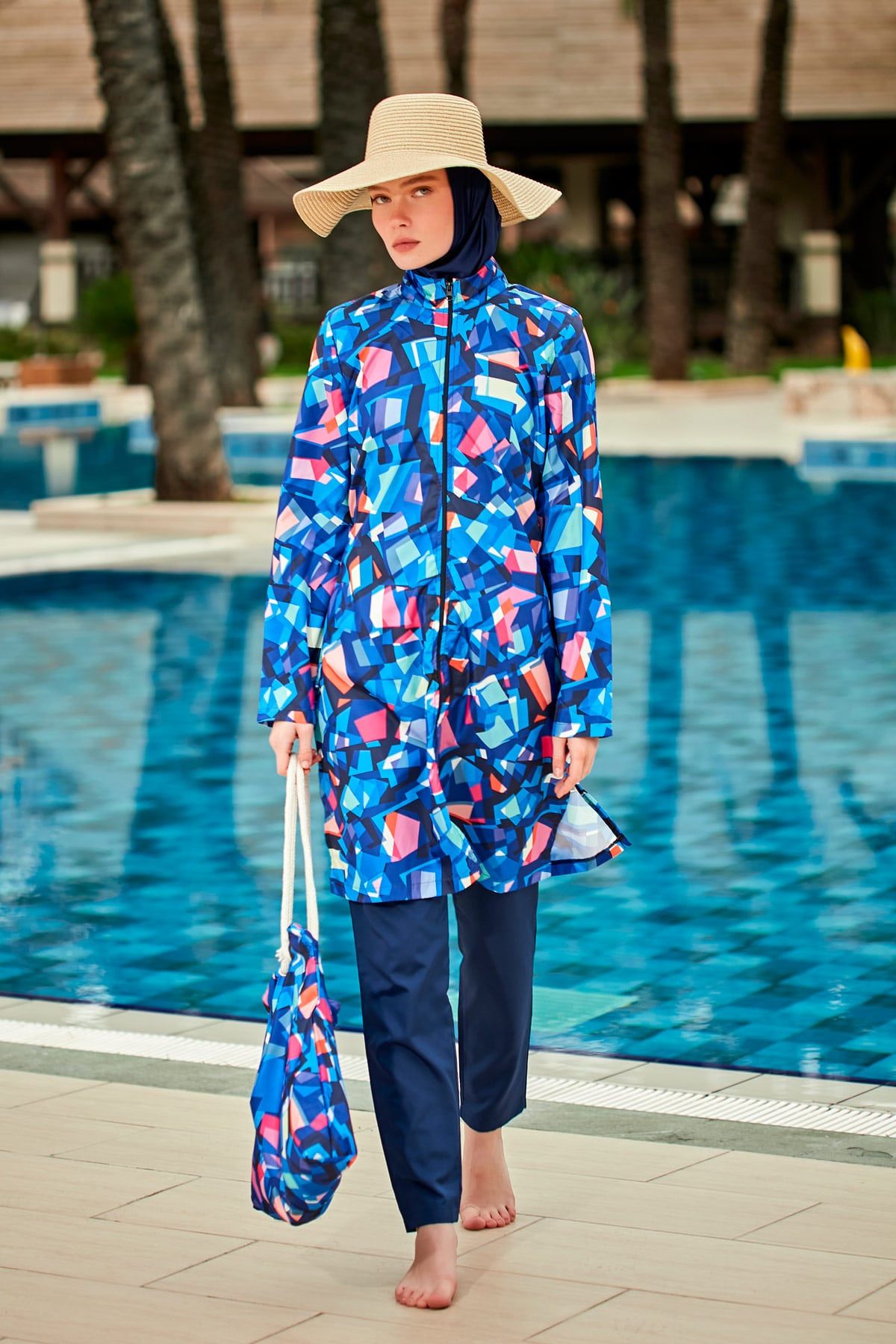 Colourful Burkini Modest Swimwear R2405 - Glamourous Grace