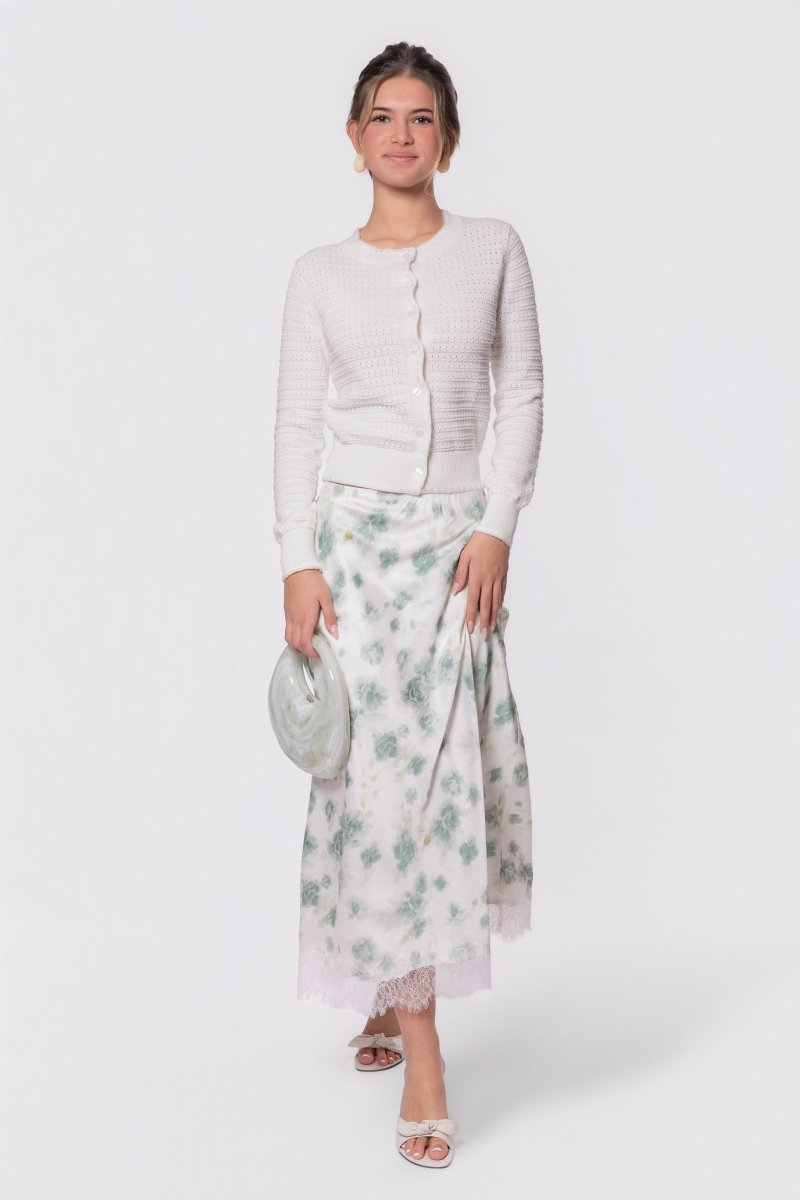 Marley Skirt (Ivory) - Glamourous Grace