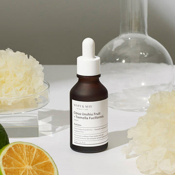[MARY & MAY] Citrus Unshiu+Tremella Fuciformis Serum 30ml - Glamourous Grace