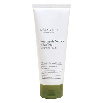 [MARY & MAY] Houttuynia Cordata + Tea Tree Cleansing Foam 150ml - Glamourous Grace