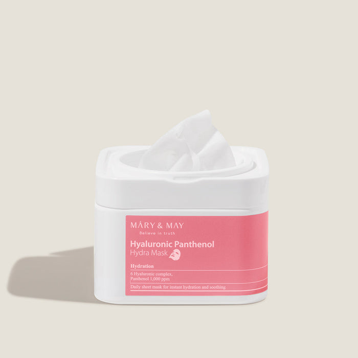 [MARY & MAY] Hyaluronic Panthenol Hydra Mask 400g (30ea) - Glamourous Grace