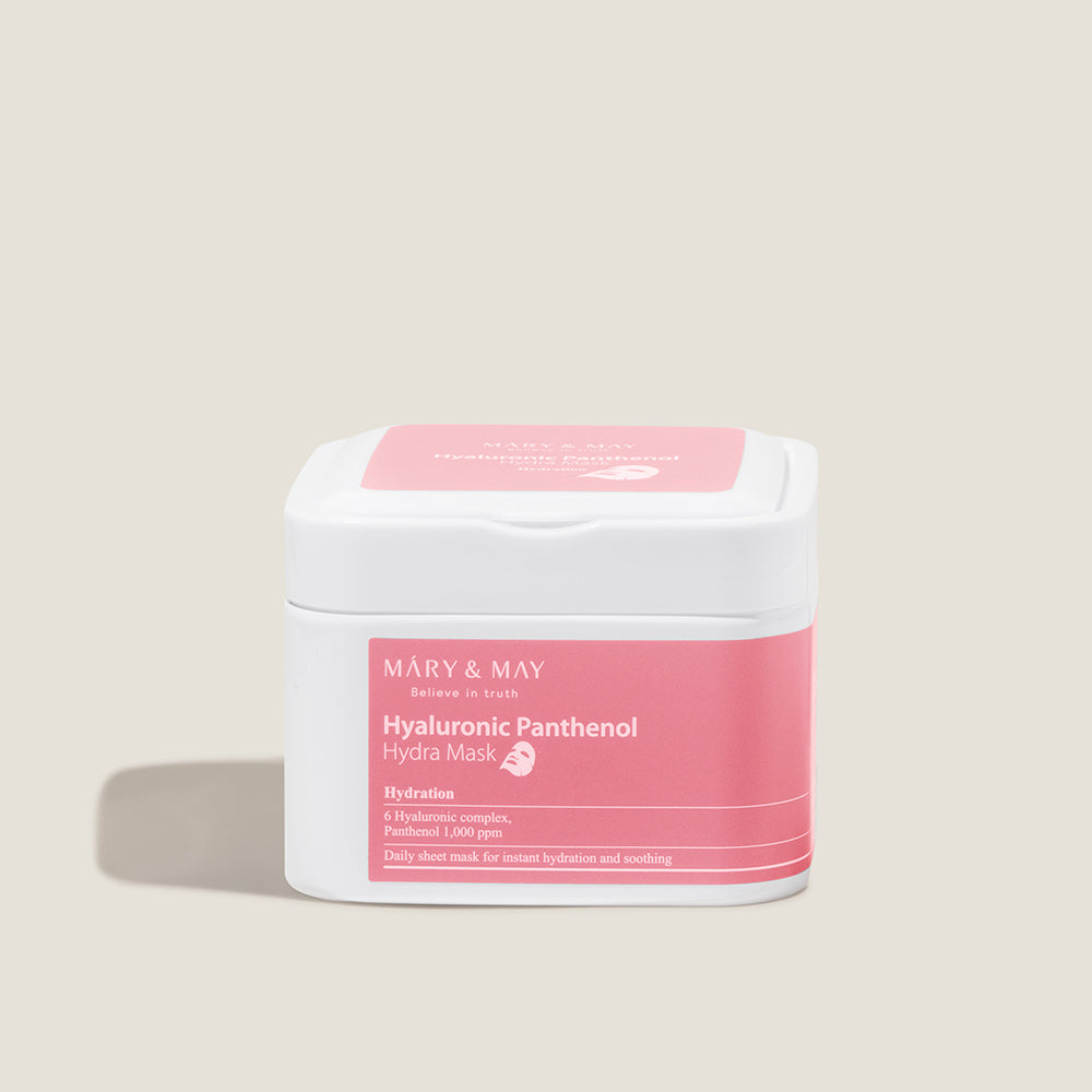 [MARY & MAY] Hyaluronic Panthenol Hydra Mask 400g (30ea) - Glamourous Grace