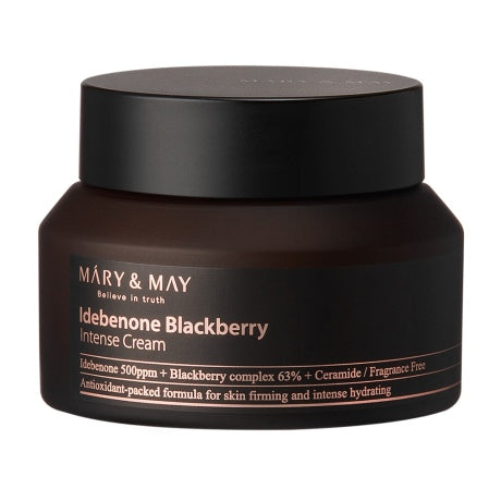 [MARY & MAY] Idebenone + Blackberry Complex Intensive Total Care Cream 70ml - Glamourous Grace