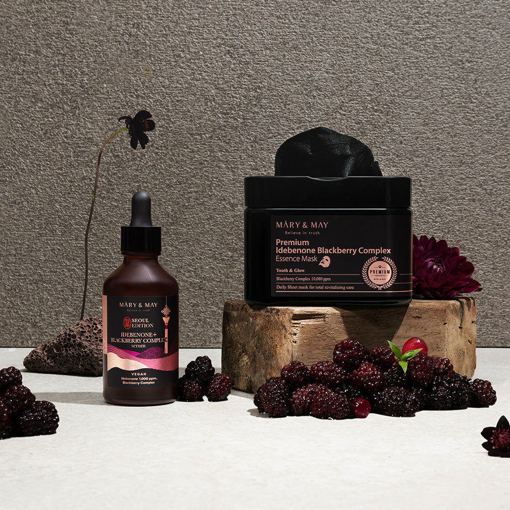 [MARY & MAY] Idebenone + Blackberry Complex Serum 80ml - Glamourous Grace