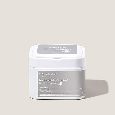 [MARY & MAY] Niacinamide Vitamin C Brightening Mask 400g (30ea) - Glamourous Grace