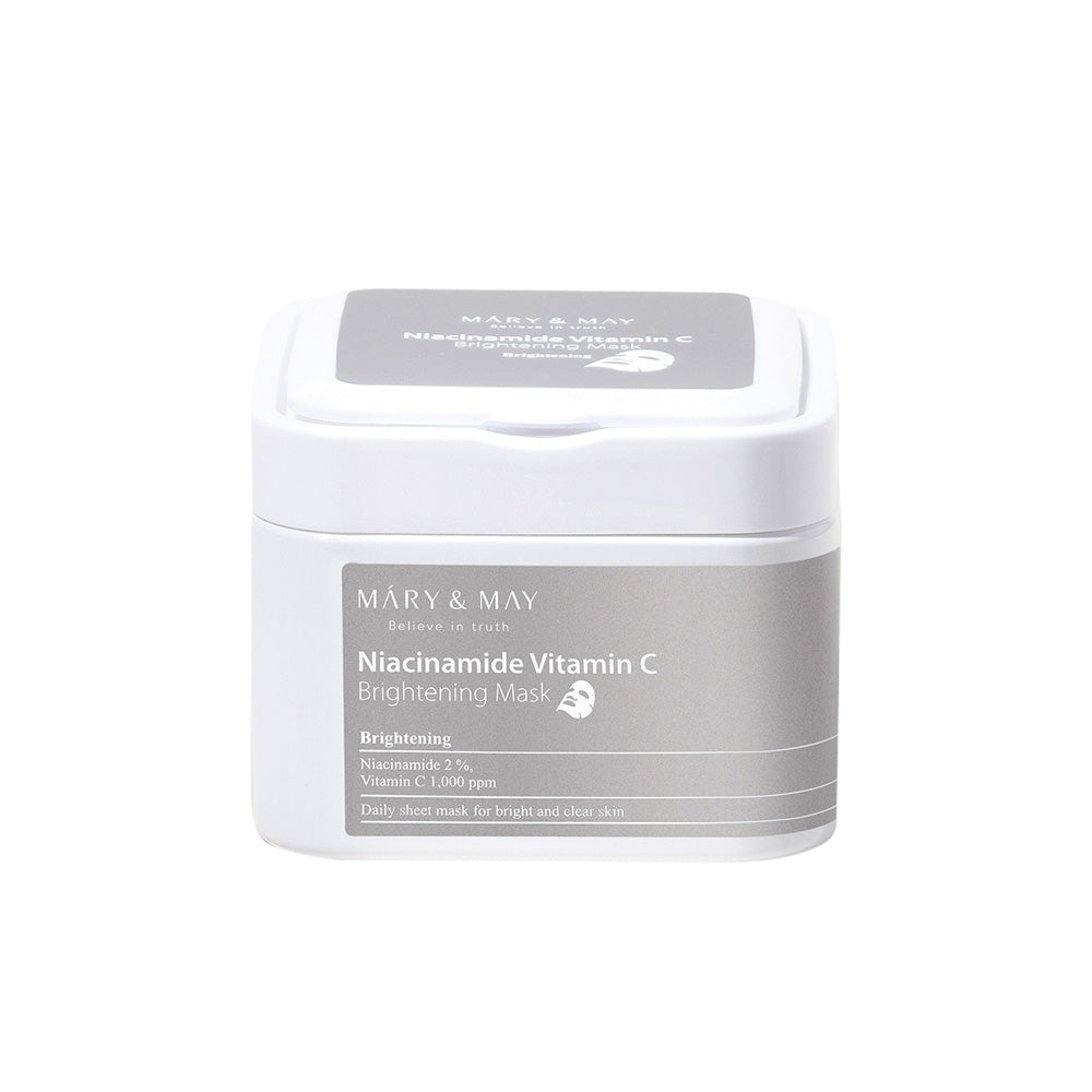 [MARY & MAY] Niacinamide Vitamin C Brightening Mask 400g (30ea) - Glamourous Grace