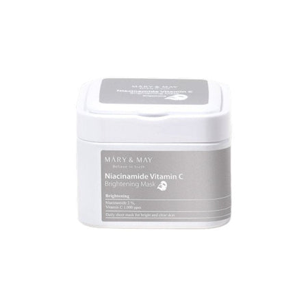 [MARY & MAY] Niacinanide Vitamin C Brightening Sheets 30 Sheets - Glamourous Grace