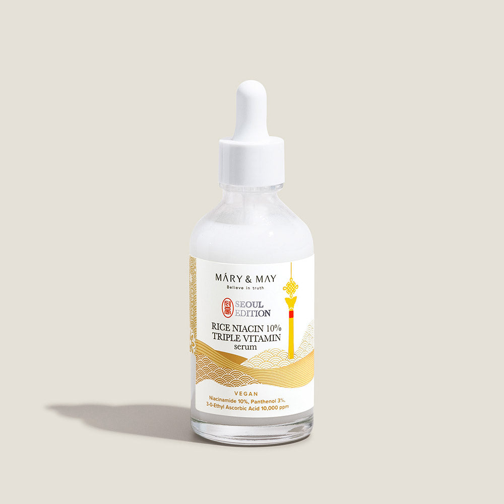 [MARY & MAY] Rice Niacin 10% Triple Vitamin Serum 80ml - Glamourous Grace