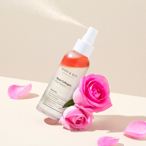 [MARY & MAY] Rose Collagen Mist Serum 100ml - Glamourous Grace