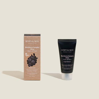 [MARY & MAY] Vegan Blackberry Complex Glow Wash off Pack 30g - Glamourous Grace