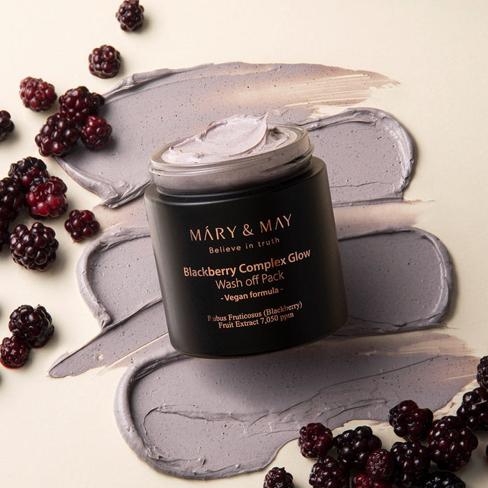[MARY & MAY] Vegan Blackberry Complex Glow Washoff Pack 125g - Glamourous Grace