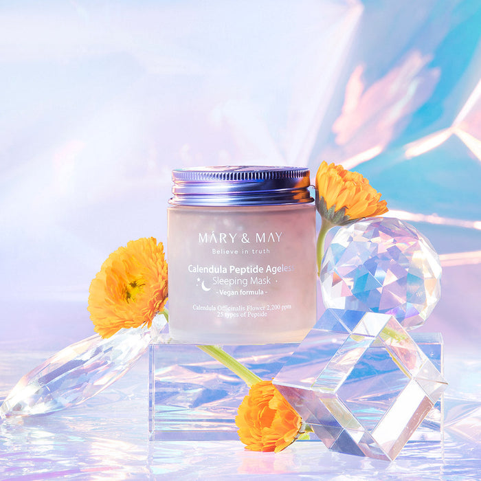 [MARY & MAY] Vegan Calendula Peptide Ageless Sleeping Mask 110g - Glamourous Grace