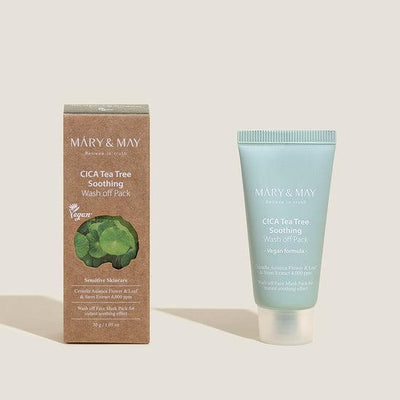 [MARY & MAY] Vegan CICA TeaTree Soothing Wash off Pack 30g - Glamourous Grace