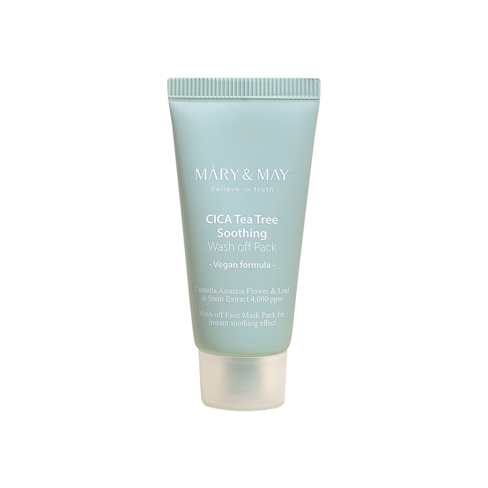 [MARY & MAY] Vegan CICA TeaTree Soothing Wash off Pack 30g - Glamourous Grace