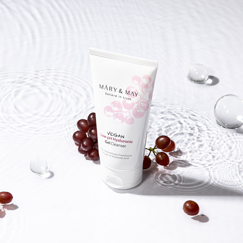 [MARY & MAY] Vegan Low pH Hyaluronic Gel Cleanser 150ml - Glamourous Grace