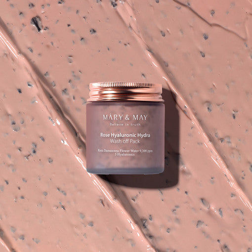 [MARY & MAY] Vegan Rose Hyaluronic Hydra Wash off Pack 300g - Glamourous Grace