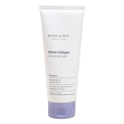 [MARY & MAY] White Collagen Cleansing Foam 150ml - Glamourous Grace