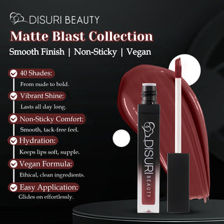 DISURI Beauty Liquid Lipstick - Berry Temptation (11)