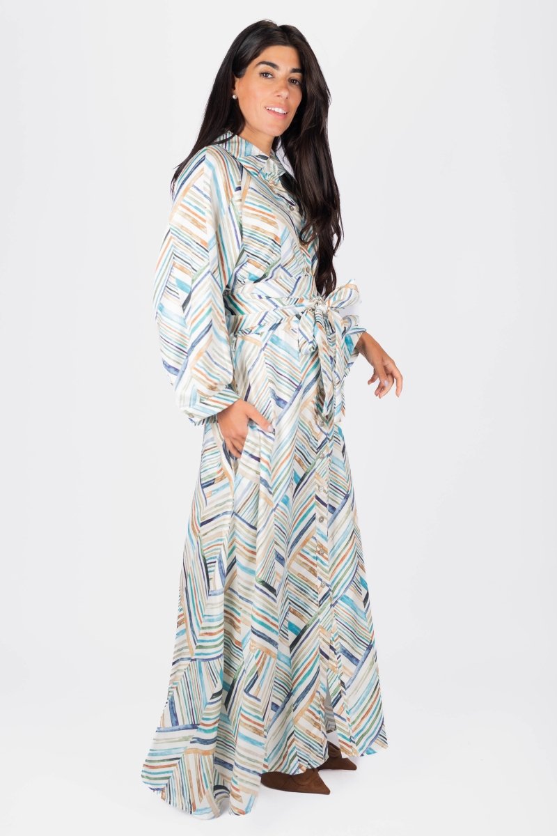 Mavis Dress 53" (Multi) - Glamourous Grace
