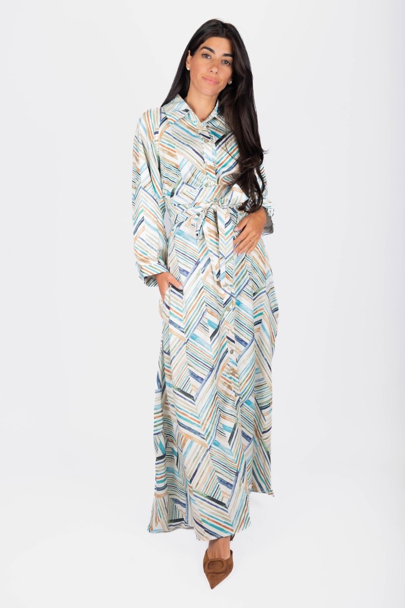 Mavis Dress 53" (Multi) - Glamourous Grace